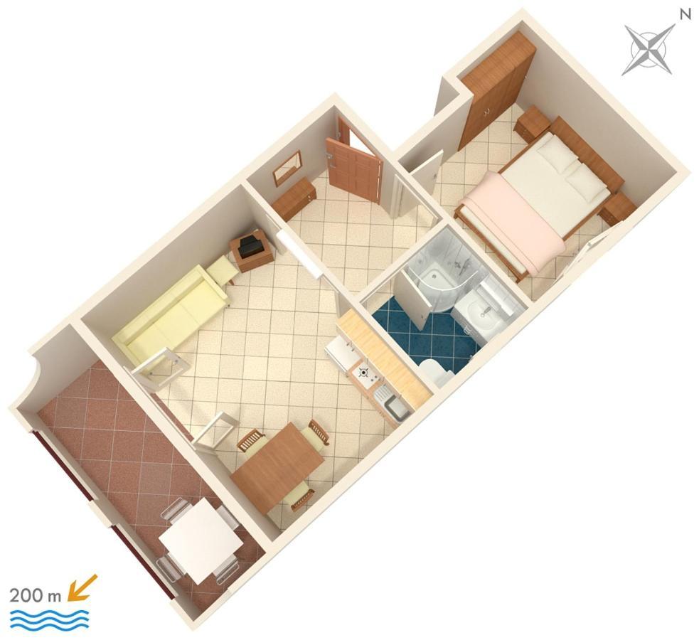 Apartments With A Parking Space Baska Voda, Makarska - 2709 Esterno foto
