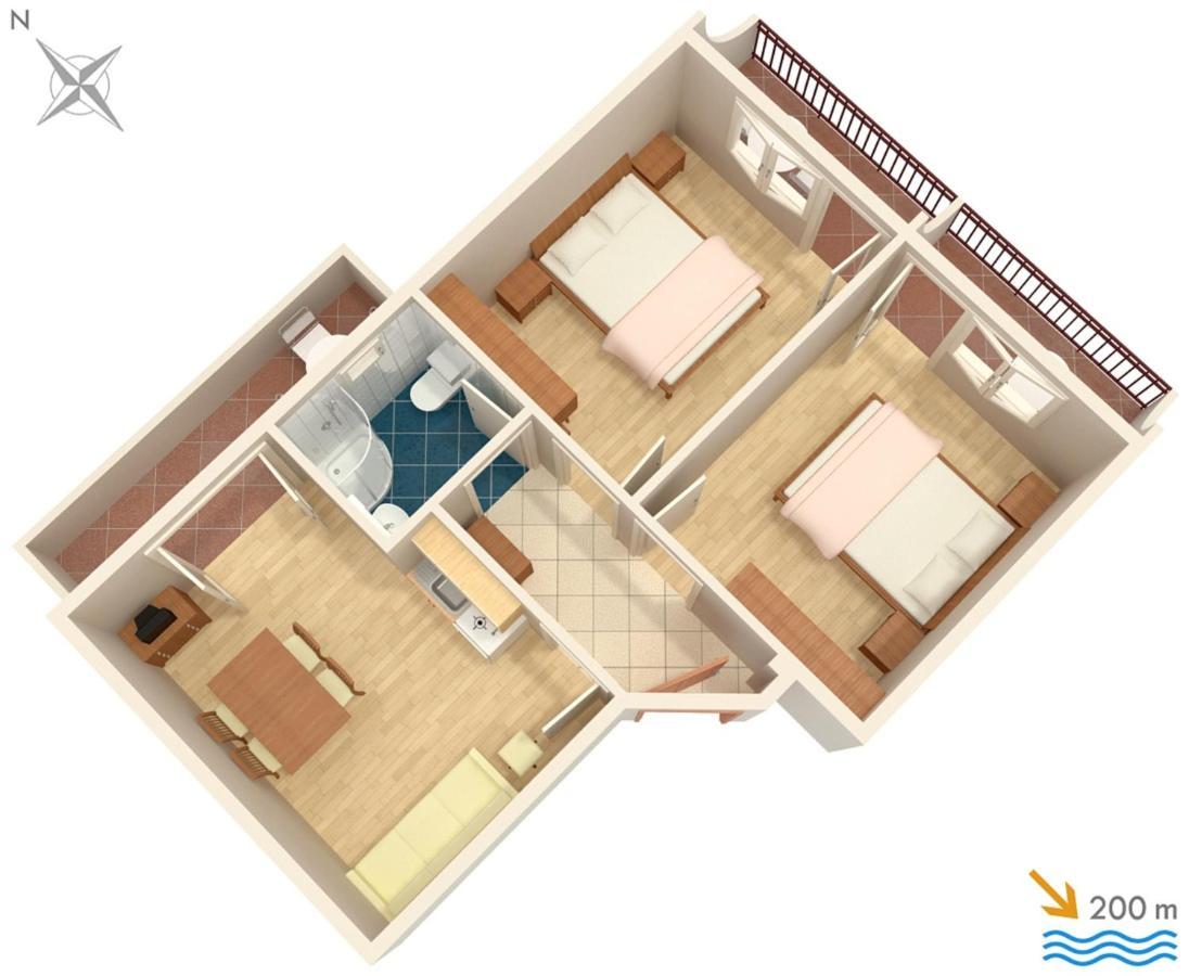 Apartments With A Parking Space Baska Voda, Makarska - 2709 Esterno foto