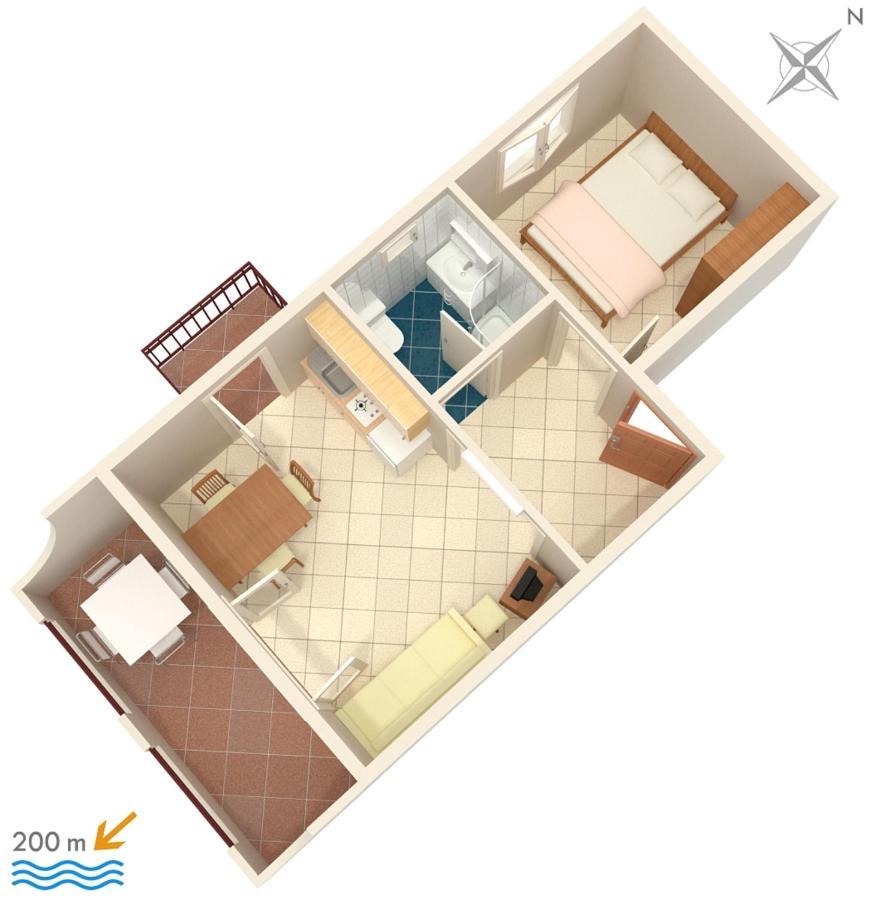 Apartments With A Parking Space Baska Voda, Makarska - 2709 Esterno foto